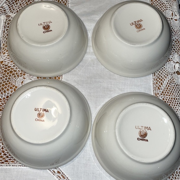Vintage Ultima China Soup Bowls-4 - Picture 2 of 8